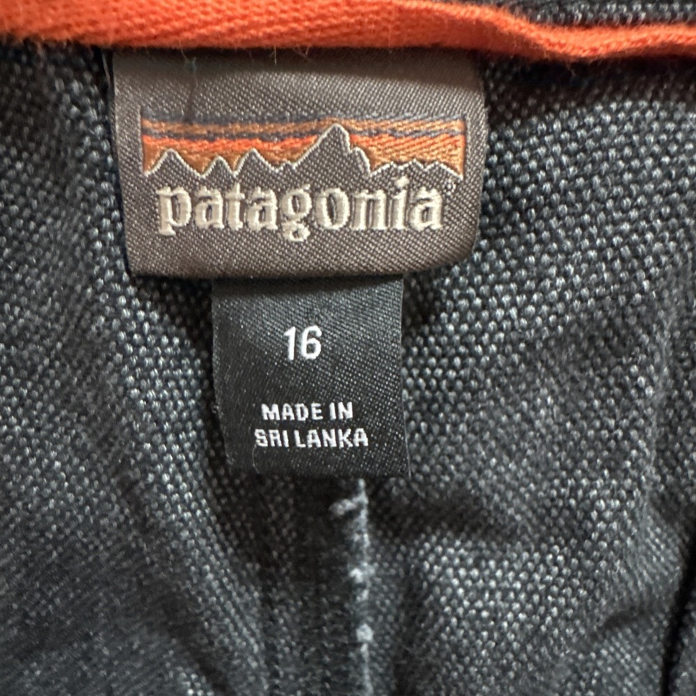 Patagonia Iron Forge Double Knee Pants‎ Womens Sz 16 Black Hemp Organic Outdoors - Picture 12 of 15